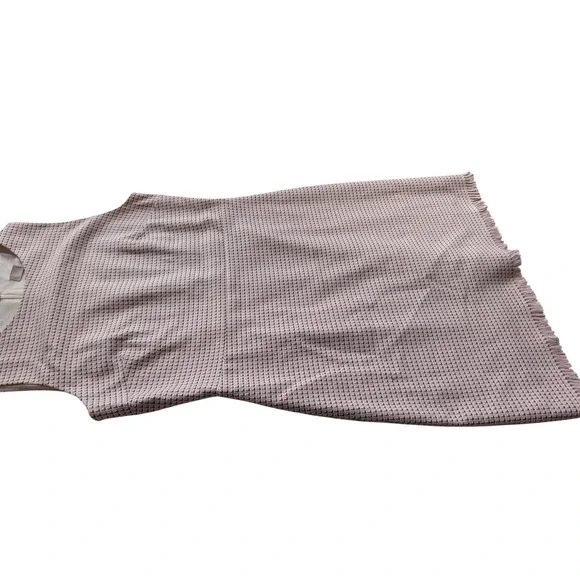 LOFT Pink Tweed Frayed Hem Shift Dress Womens Size 8 Cottagecore Coquette Preppy - Picture 2 of 7